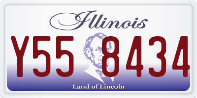 IL license plate Y558434