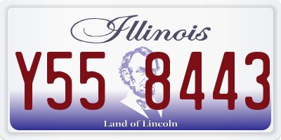 IL license plate Y558443