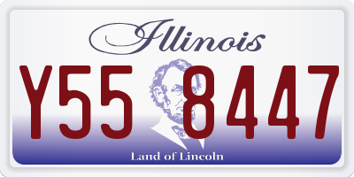 IL license plate Y558447