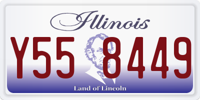IL license plate Y558449