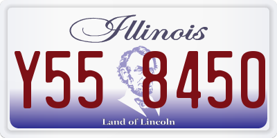IL license plate Y558450