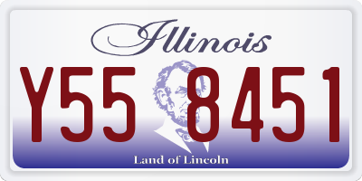 IL license plate Y558451