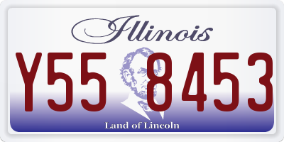 IL license plate Y558453