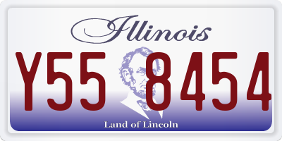 IL license plate Y558454