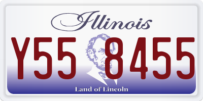IL license plate Y558455
