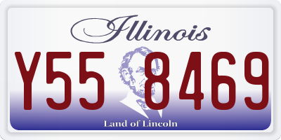 IL license plate Y558469