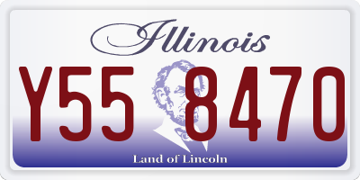 IL license plate Y558470