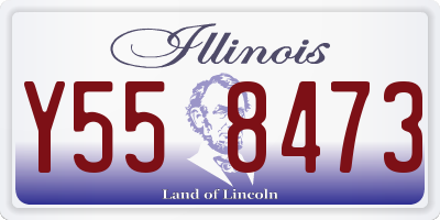IL license plate Y558473