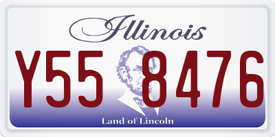 IL license plate Y558476