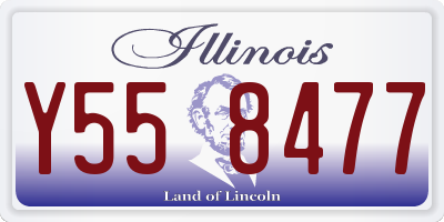 IL license plate Y558477