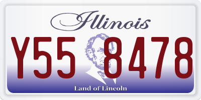 IL license plate Y558478