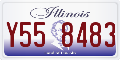IL license plate Y558483