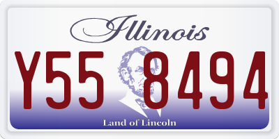IL license plate Y558494