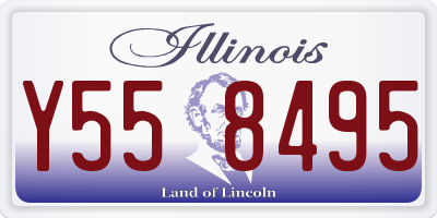 IL license plate Y558495