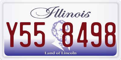 IL license plate Y558498