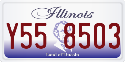 IL license plate Y558503