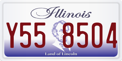 IL license plate Y558504