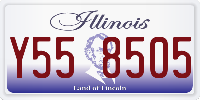 IL license plate Y558505