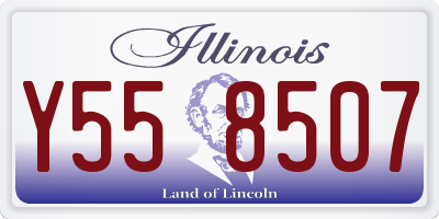 IL license plate Y558507