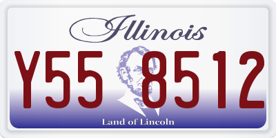 IL license plate Y558512
