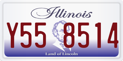 IL license plate Y558514