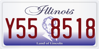 IL license plate Y558518