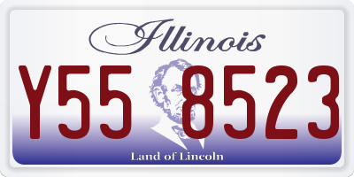 IL license plate Y558523