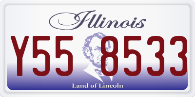 IL license plate Y558533