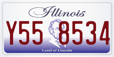IL license plate Y558534