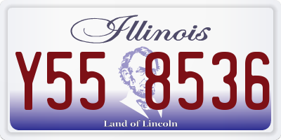 IL license plate Y558536