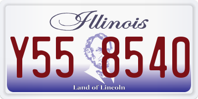 IL license plate Y558540