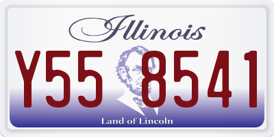 IL license plate Y558541