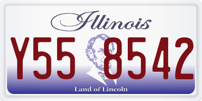 IL license plate Y558542