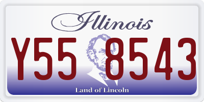 IL license plate Y558543
