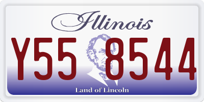 IL license plate Y558544