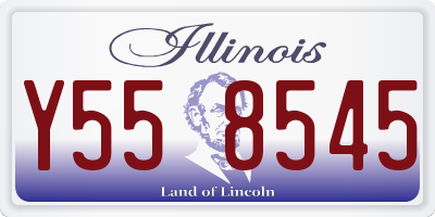 IL license plate Y558545