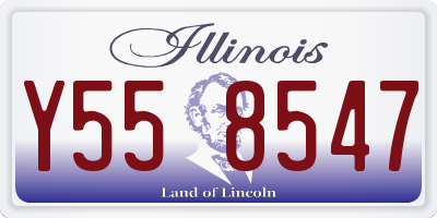 IL license plate Y558547