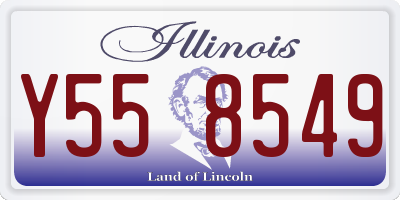 IL license plate Y558549