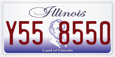 IL license plate Y558550