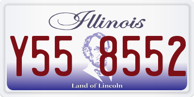 IL license plate Y558552