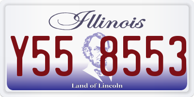 IL license plate Y558553