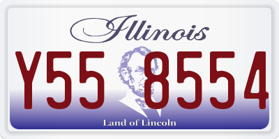 IL license plate Y558554