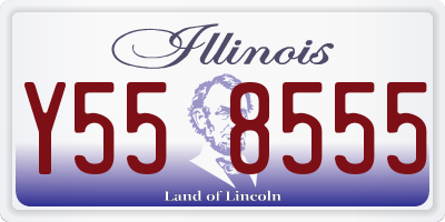 IL license plate Y558555