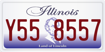 IL license plate Y558557