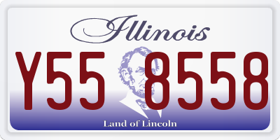 IL license plate Y558558