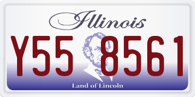 IL license plate Y558561
