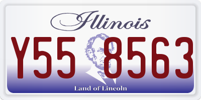 IL license plate Y558563
