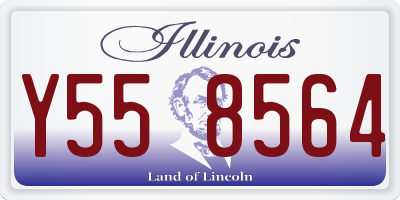 IL license plate Y558564