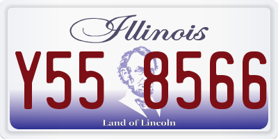 IL license plate Y558566