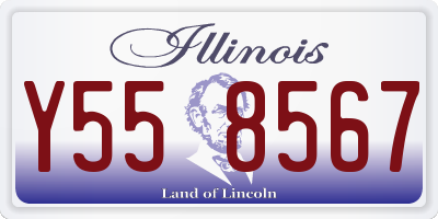 IL license plate Y558567